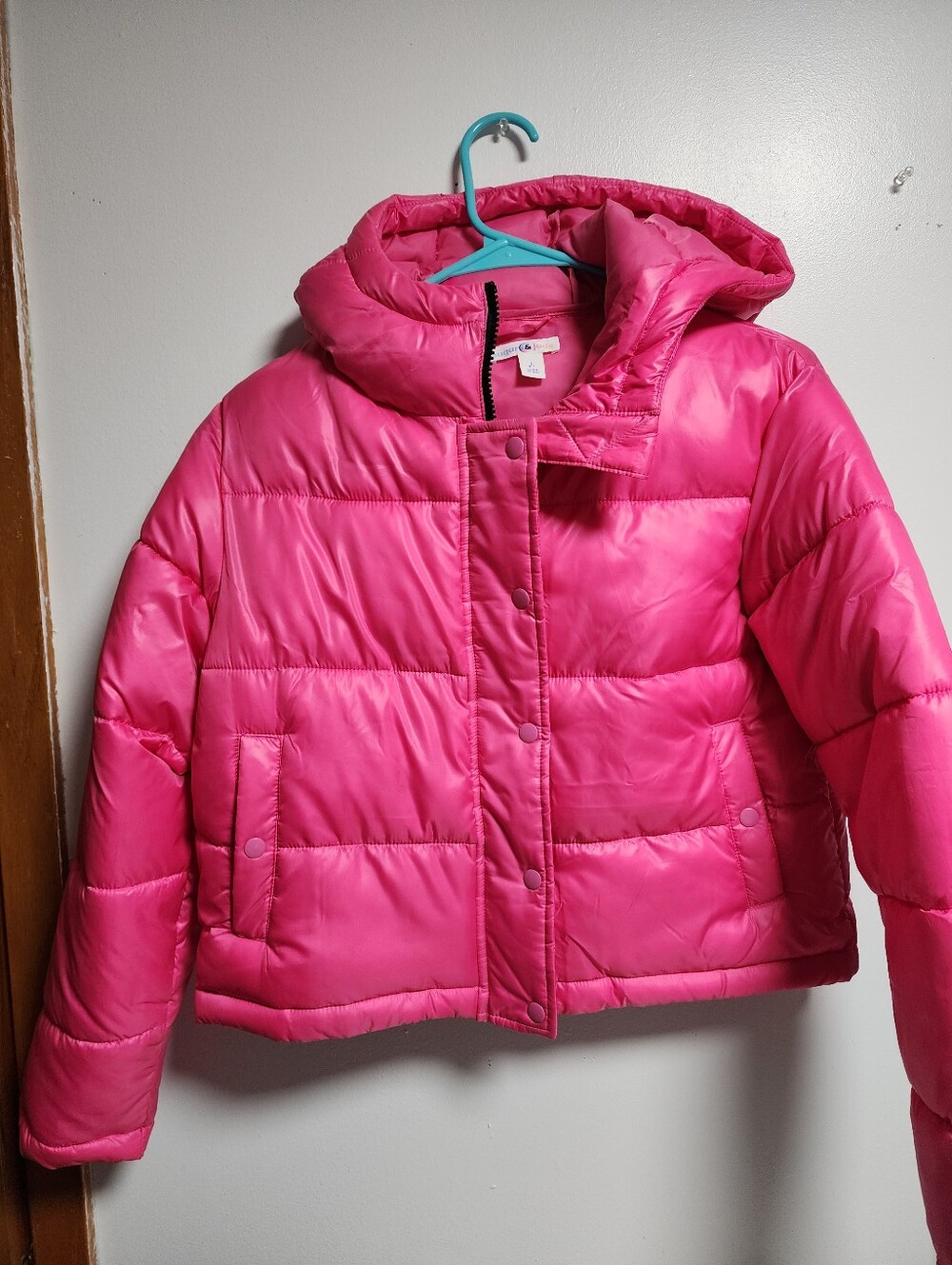 NWOT Girls' Hot Pink Hooded Puffer Jacket - Kids